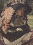 James Tissot Jeune Femme en Bateau (Young Lady in a Boat) (nn01) oil painting artist
